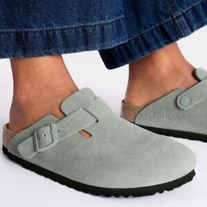 Birkenstock EXCELLENT CONDITION Boston Soft Clogs Light Blue 40 US size 9 9.5